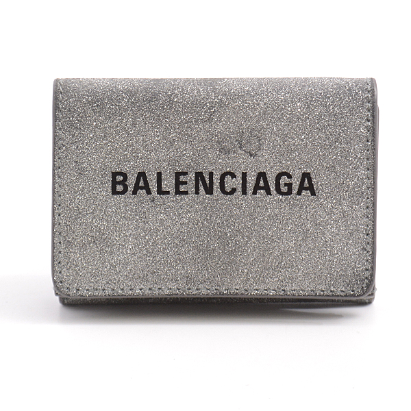 BALENCIAGA バレンシアガ　ミニ財布　シルバー