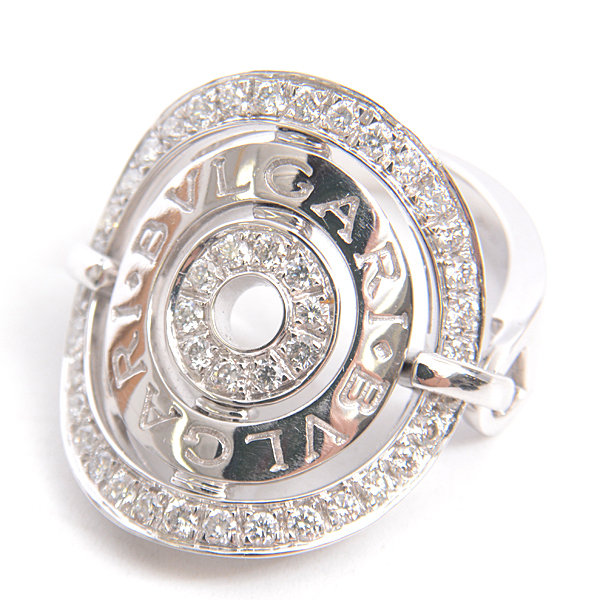 ブルガリ BVLGARI 750WG アストラーレチェルキ ダイヤリング 中古A級品 